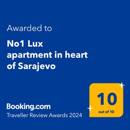 No1 Lux Apartment In Heart Of Sarajevo Exterior photo
